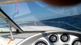 Super fast Rinker Captiva 232 video sea trial [upl. by Rabka]