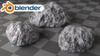 How to make Realistic Rocks using Blenders Rock Generator [upl. by Einaej]