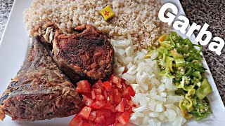 Garba 🇨🇮 recette de Garba attieke poisson thon [upl. by Adeehsar235]