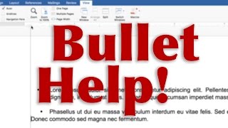 How to fix bullets in Microsoft Word  TUTORIAL  QUICK FIX [upl. by Nerhtak]