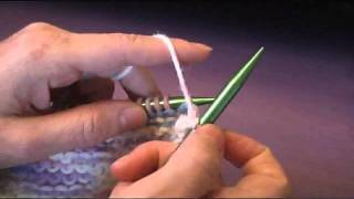 Continental Knitting Purl Stitch [upl. by Notnad]