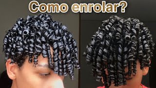 COMO ENROLAR CABELO MASCULINO TUTORIAL COMPLETO [upl. by Aicenra]