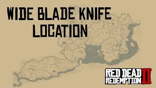 Red Dead Redemption 2  Wide Blade Knife Map Location RDR2 Story Mode [upl. by Ahsetra108]