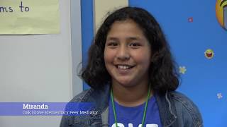 Elementary kids use peer mediation to help one another [upl. by Yellhsa]