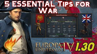 5 Essential Tips for War in EU4 130 [upl. by Laucsap474]