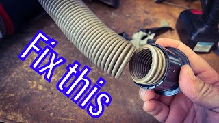 Quick Repair a Vacuum Hose NO TAPE [upl. by Jari]