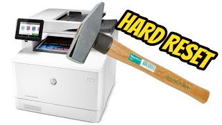 Factory Full Reset HP LaserJet Pro M479 [upl. by Sivie65]