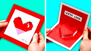 29 INCREÍBLE IDEAS PARA HACER TARJETAS DE SAN VALENTÍN [upl. by Nashoma]