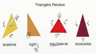 AdaptedMind Math  Triangle Review Lesson [upl. by Jaeger]