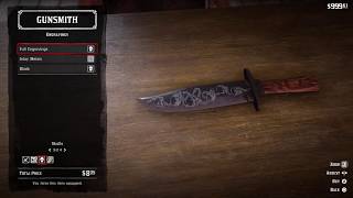 Red Dead Redemption 2  Custom Knife [upl. by Brigham]