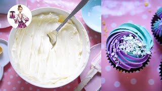 Perfect Silky Buttercream Frosting Recipe  Easy 3 Ingredients [upl. by Eimmelc]