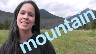 How to Say MOUNTAIN and SENTENCE  American English [upl. by Niwroc]