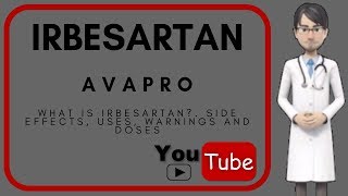 💊 what is Irbesartan Dosage uses mechanism of action side effects of Irbesartan Avapro [upl. by Eeralav713]