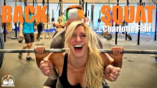 Charlotte Flair Back Squats TO THE MAX [upl. by Sall2]