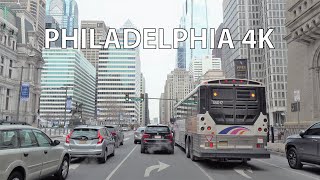 Philadelphia 4K  Driving Downtown  USA [upl. by Pegg]