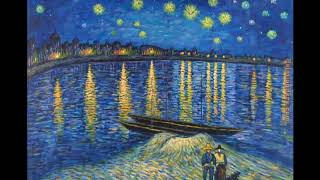 Vincent van Gogh Nuit étoilée sur le Rhône 1888 [upl. by Eimarej]