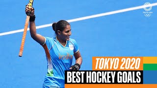 🏑 UNBELIEVABLE hockey goals at Tokyo2020  Top Moments [upl. by Hershell]