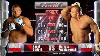 KSW Free Fight Karol Bedorf vs Mariusz Pudzianowski [upl. by Savannah]