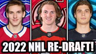 2022 NHL REDRAFT Hutson 1 Cooley 2 Slafkovsky 3 [upl. by Ysset]