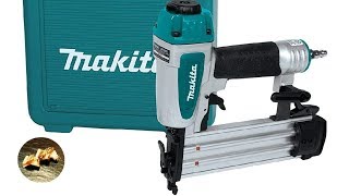 Test cloueuse pneumatique MAKITA AF505N [upl. by Aarika]