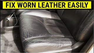 How To Touch Up Worn Leather Car Seats in 10 Minutes DIY Tutorial [upl. by Asilet]