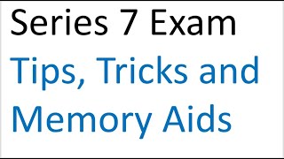 Series 7 Exam Prep Test Taking Tips Tricks amp Memory Aids courtesy of the Series 7 Guru [upl. by Anyel]