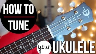 How to tune a ukulele THE EASY WAY [upl. by Ggerg]