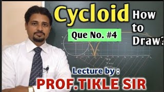 HOW TO DRAW CYCLOID IN ENGINEERING GRAPHICS AND DRAWING PART4 BY PROF TIKLE SIR [upl. by Elorac209]