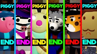 Roblox Piggy Book 2 All 20 Endings Piggy Game [upl. by Graner301]