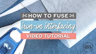 How to fuse ironon interfacing to fabric [upl. by Liane]