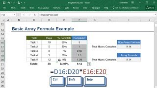 How to Create Array Formulas in Excel [upl. by Celisse]