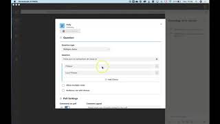 Créer un sondage avec lapplication Polly dans Teams [upl. by Amasa]