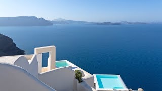 Canaves Oia Luxury Suites Santorinis most AMAZING hotel full tour [upl. by Anwahsed581]