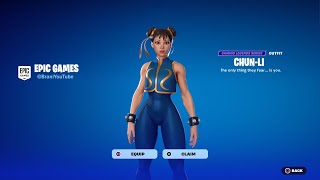 CHUN LI SKIN RETURN RELEASE DATE IN FORTNITE ITEM SHOP 2024 [upl. by Romy433]