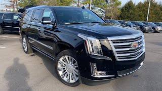 The New 2020 Cadillac Escalade ESV Platinum Walkaround Review [upl. by Eerahs189]