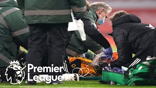 Raul Jimenez recovers from surgery after scary collision with Luiz  Premier League  NBC Sports [upl. by Yednarb]