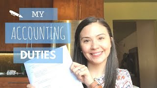 My Accounting Duties  What Do Accountants Do [upl. by Suhpoelc]