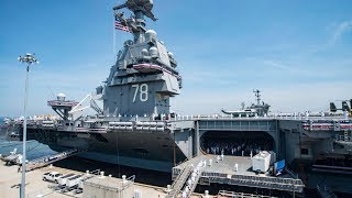 USS Gerald R Ford Commissioning Ceremony [upl. by Vowel]