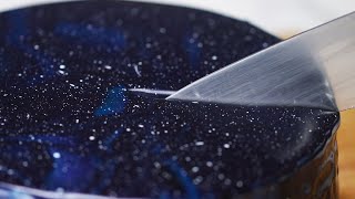 Galaxy Mirror Glaze Cake • Tasty Recipes [upl. by Samuele]