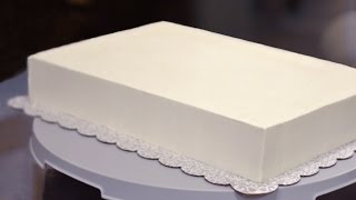 How to Frost a Half Sheet Cake [upl. by Etteniotnna83]