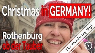 🇩🇪 GERMANY Rothenburg  Christmas Snow amp Criminal Museum ❄️ 🎄 TRAVEL VLOG 0068 [upl. by Delp328]