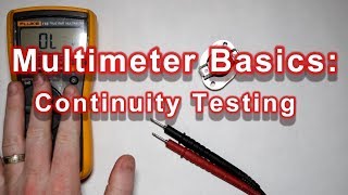 Multimeter Basics Continuity Tests [upl. by Libove]