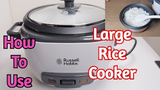 Russell Hobbs 27040 Large Rice Cooker How To Use amp Review [upl. by Ytinirt]