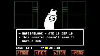 Undertale Napstablook No Damage Pacifist Hard Method [upl. by Berlauda]