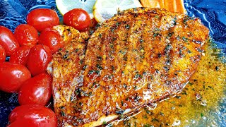 Tasty Pan Grilled Red Snapper Fillet [upl. by Mohandis]