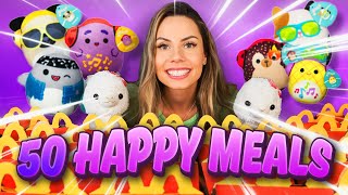 BUYING 50 HAPPY MEALS squishmallow hunt PART 2 [upl. by Bushore]