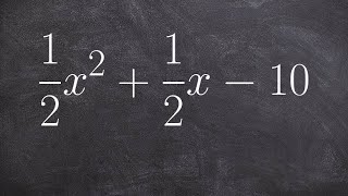 How to Factor a Trinomial with Fractions as Coefficients [upl. by Nerissa]