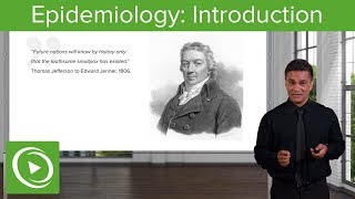 Introduction to Epidemiology History Terminology amp Studies  Lecturio [upl. by Aztilem30]