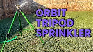 Orbit Tripod Impact Sprinkler  Portable Above Ground Sprinkler [upl. by Esineg]