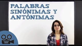 Palabras sinónimas y antónimas [upl. by Thilde173]